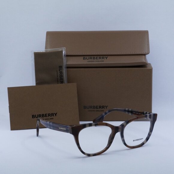 Final Price! Burberry BE2375 3966 Check Brown Eyeglasses - Picture 3 of 6